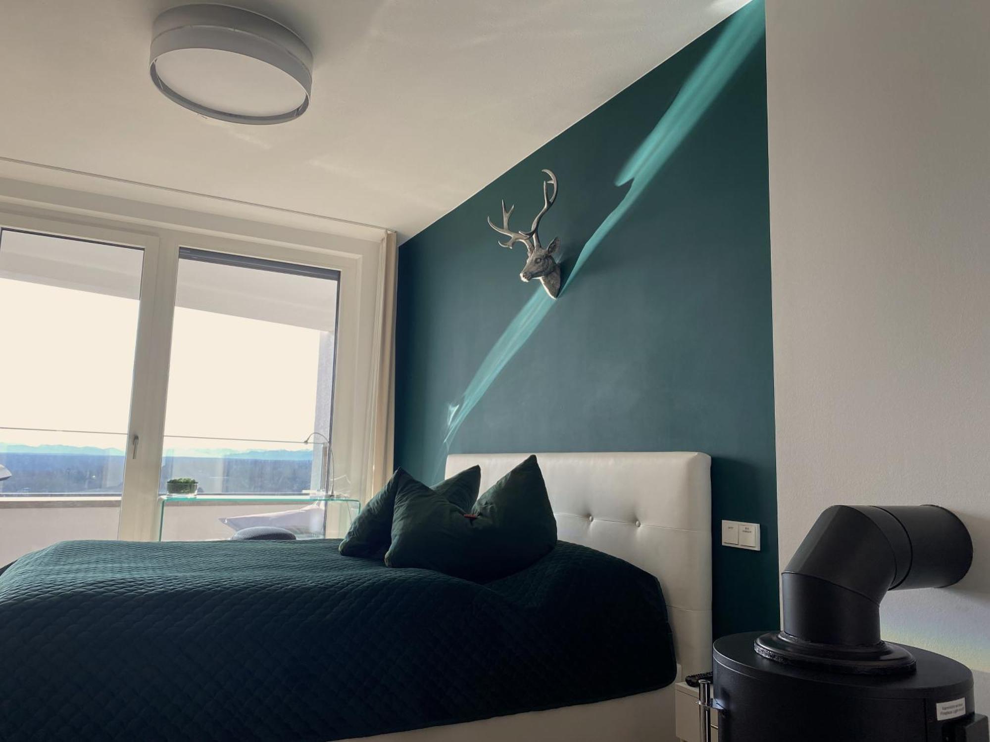 Alpen-Panorama Suite - Einzigartige Privatsuite Hoch Ueber Muenchen, 12Tes Og, Alpenblick, Loggia, Whirlpool, 15 Minuten Zum Zentrum, Ruhe Und Erholung In Der Stadt Muenchen Fuer Privat Und Geschaeftlich Reisende Exterior foto